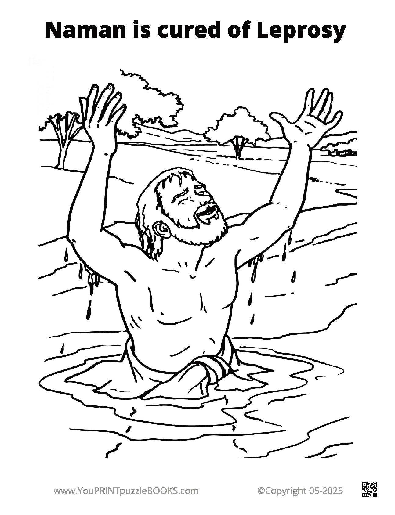 Naaman Coloring Page